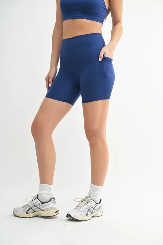 Blue Depth Mono B Venice Cloud Light Sculpt Biker Shorts 6