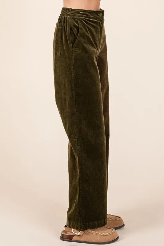Mittoshop Corduroy Back Elastic Waist Pants 3