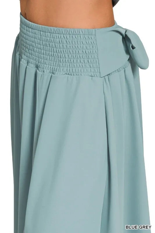 Zenana Heavy Woven Span Crop Tee Skirt Set 6