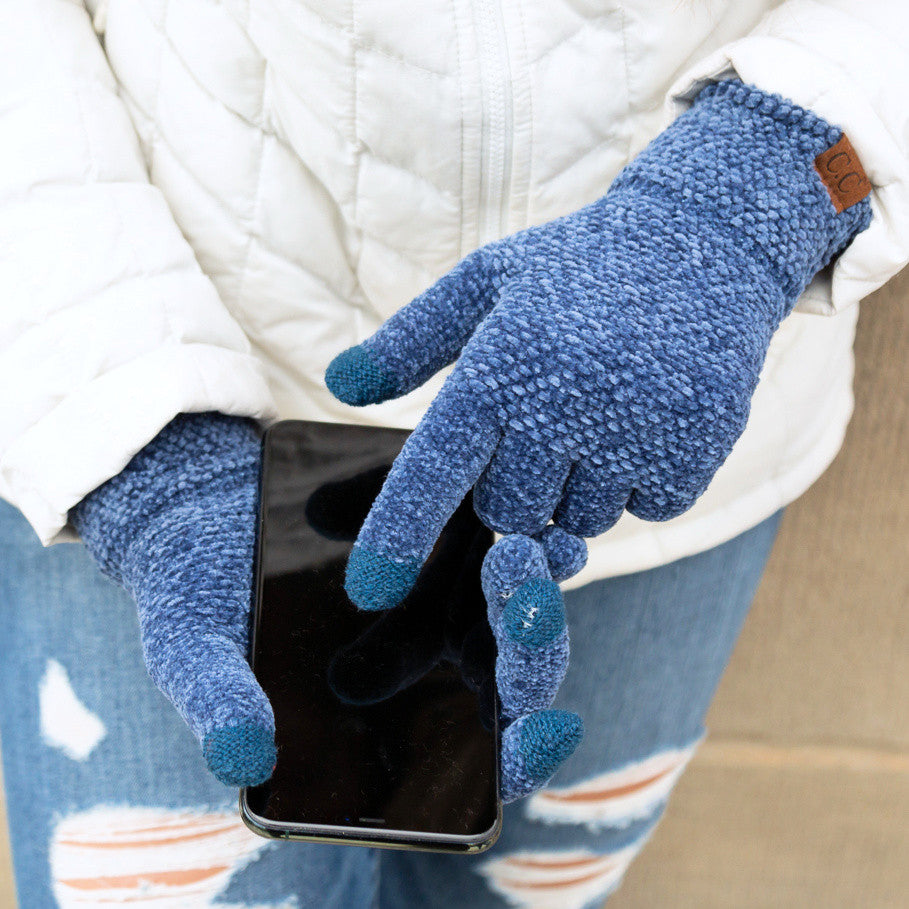 Taupe C C® Chenille Touch Gloves