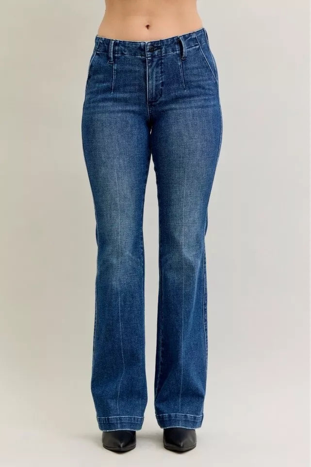 Dk Judy Blue Full Size Mid Rise Bootcut Jeans With Welt Pockets Plus Size