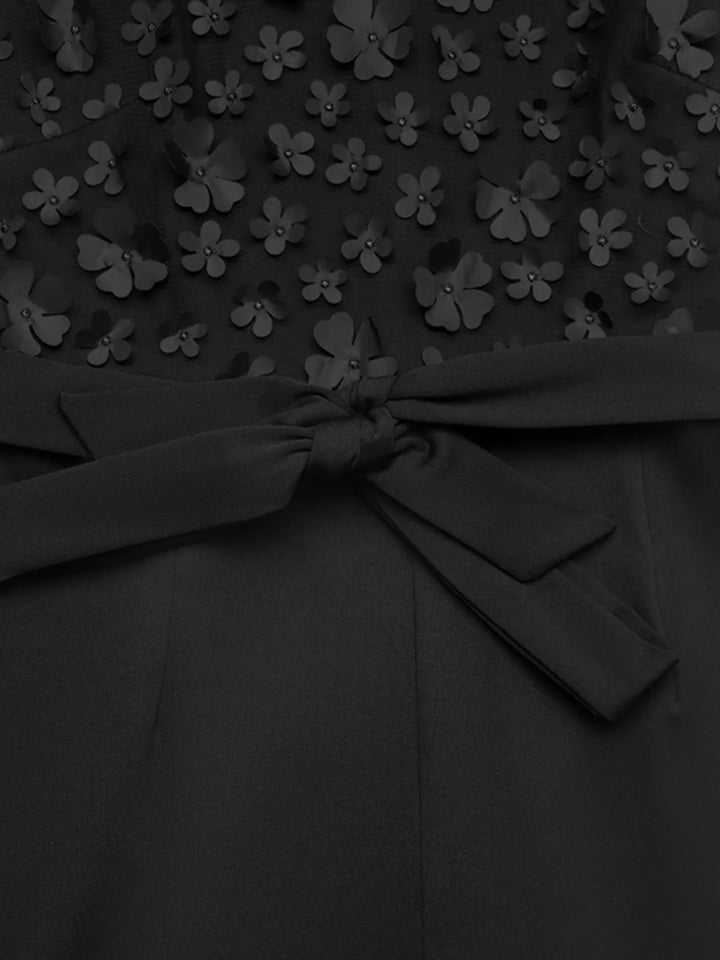 Flower Sleeveless Wide Leg Jumpsuit