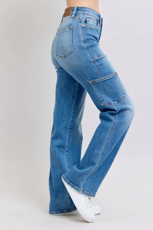Md Judy Blue Full Size High Waist 90S Straight Jeans Plus Size
