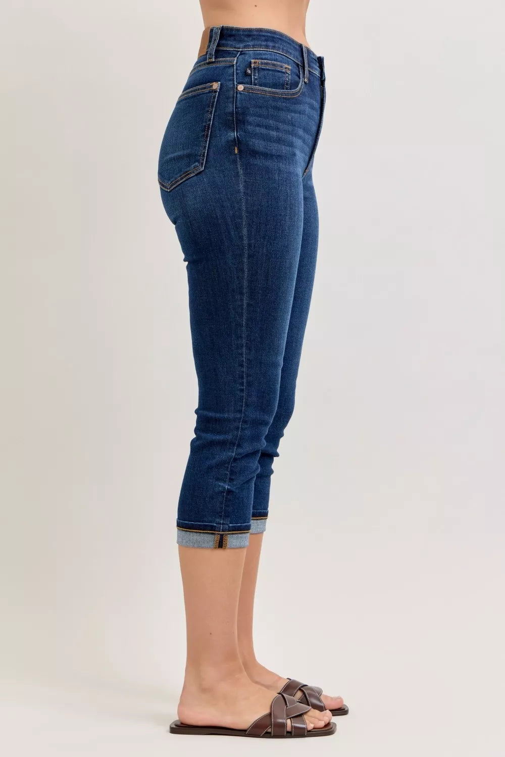 Dk Judy Blue High Waist Capri Jeans With Single Cuff