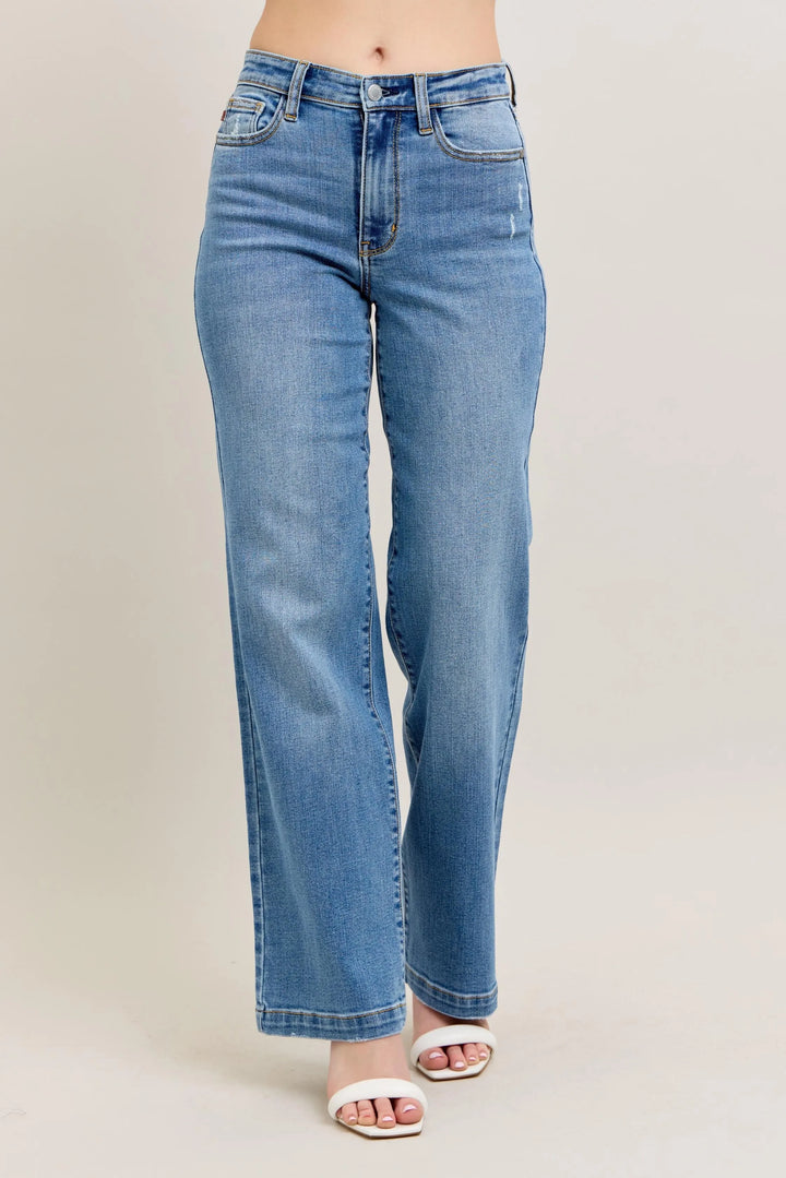 Md Judy Blue Full Size High Waist Straight Jeans Plus Size