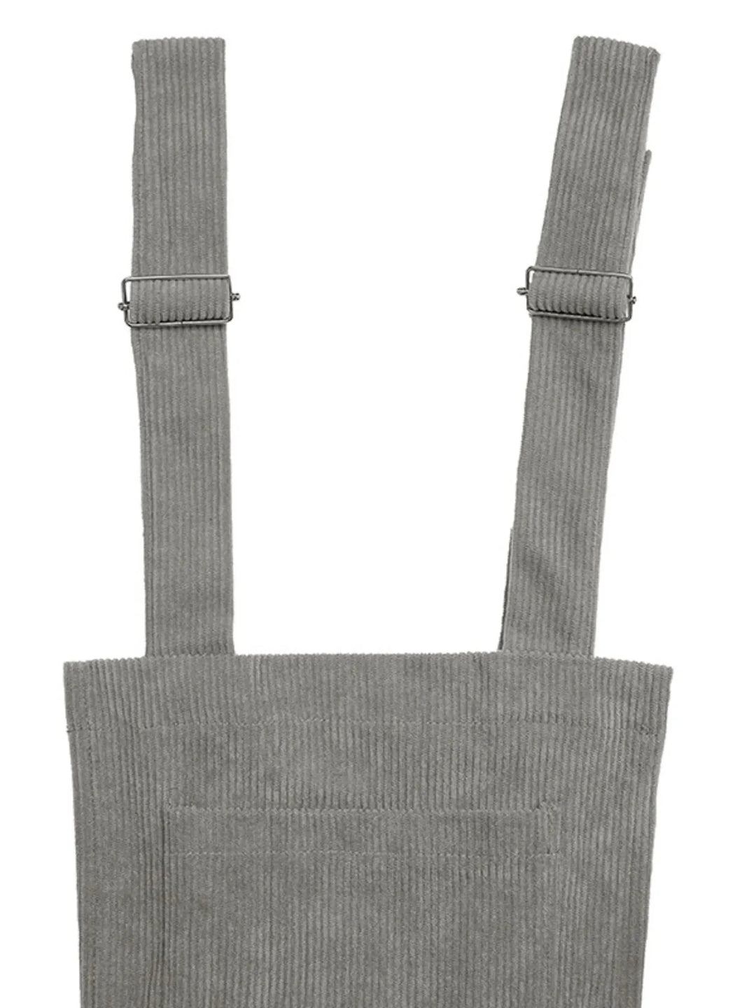 Slit Wide Leg Overalls With Pockets