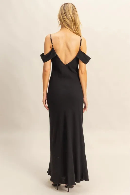 Black Hyfve Flattering Fit Cami Maxi Dress 2