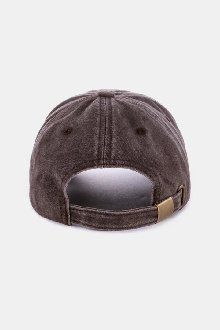 Zenana Washed Atlanta Embroidered Baseball Cap