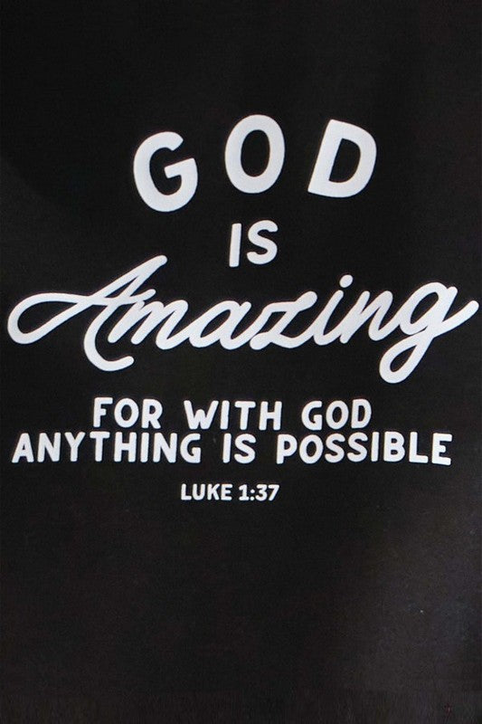 White God Is Amazing Cotton Graphic T Shirt