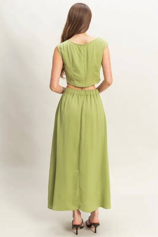Matcha Hyfve Sleeveless Top And Maxi Skirt Set 4