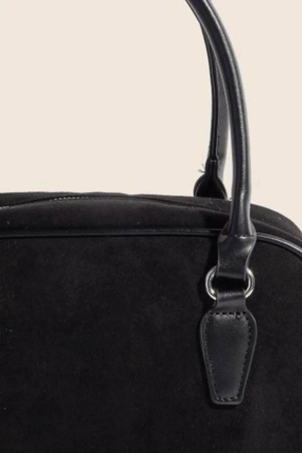 Fame Faux Leather Handle Boxy Handbag 1