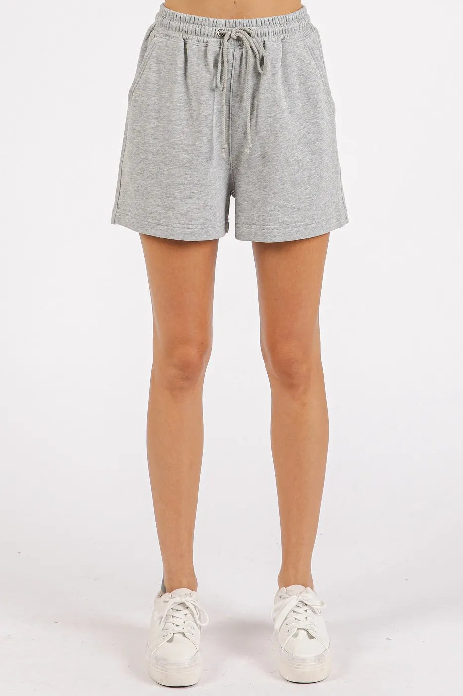 Mittoshop French Terry Crew Neck Top And Shorts Set