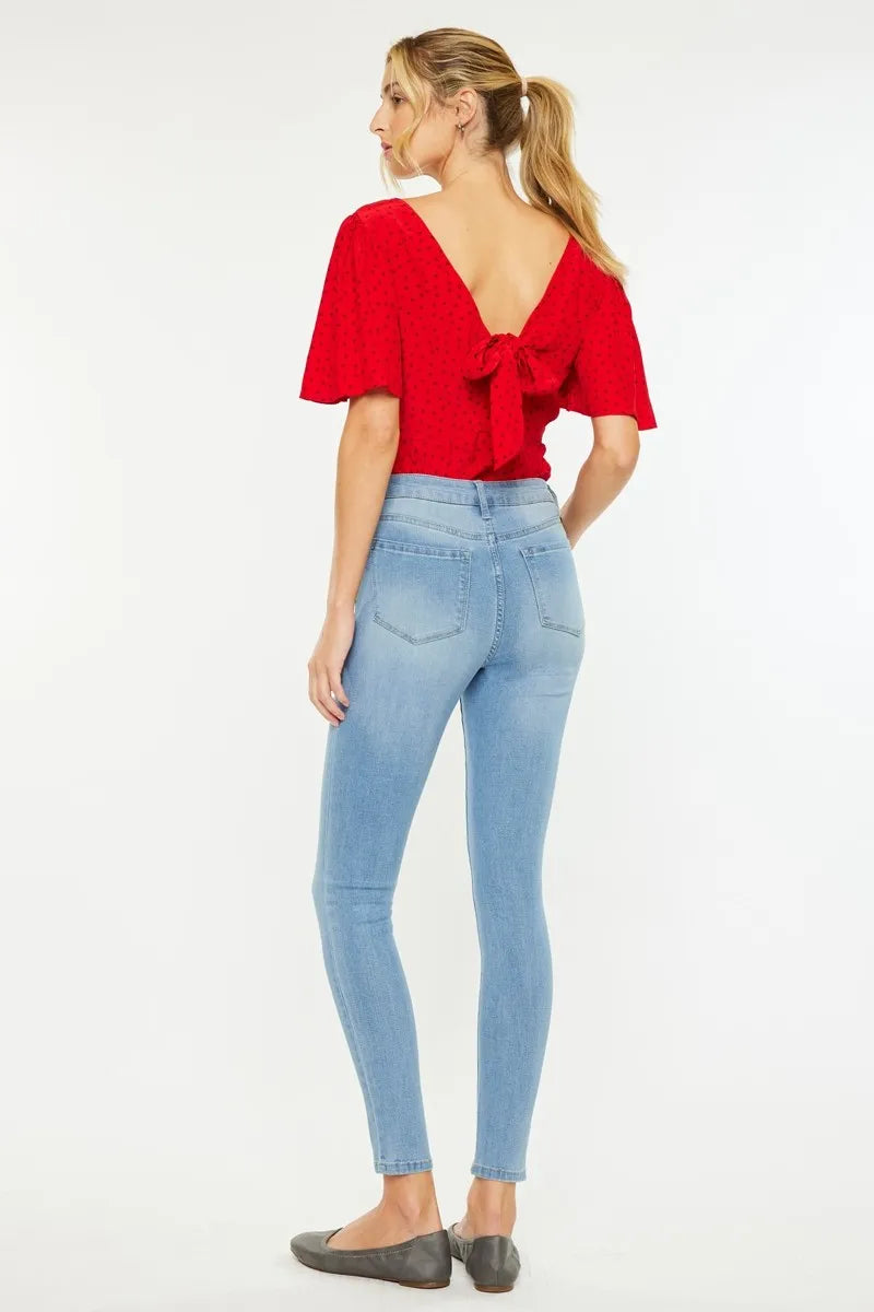 Medium Light Kancan High Rise Super Skinny Jeans