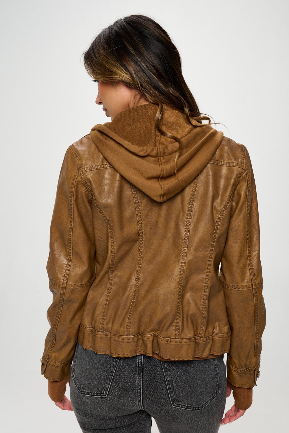 Camel Coalition La Double Zip Hooded Long Sleeve Jacket 1
