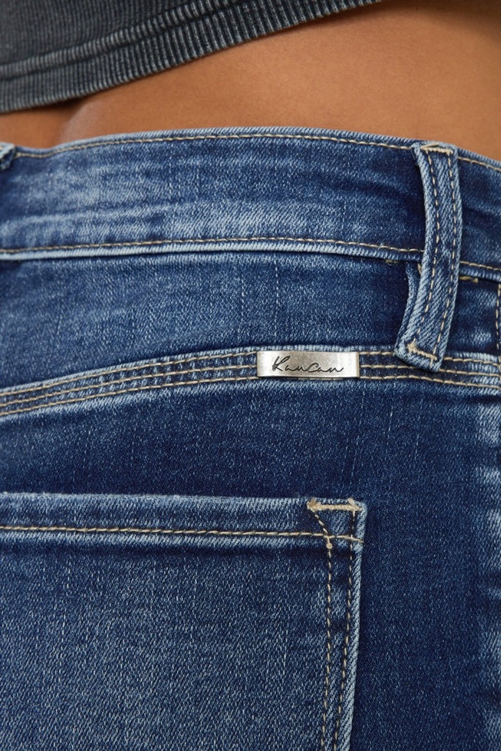 Medium Kancan Full Size Cats Whiskers Button Fly Denim Shorts