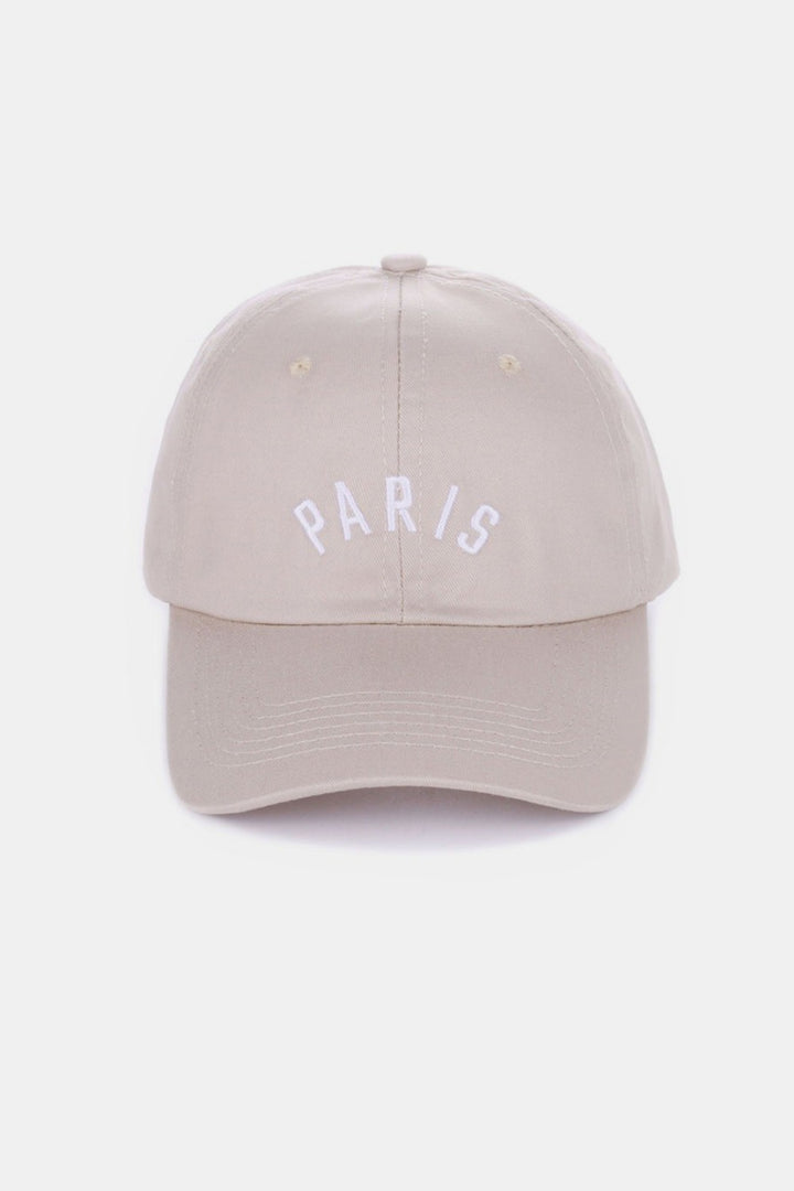 London Ash Mocha Zenana Embroidered City Baseball Cap
