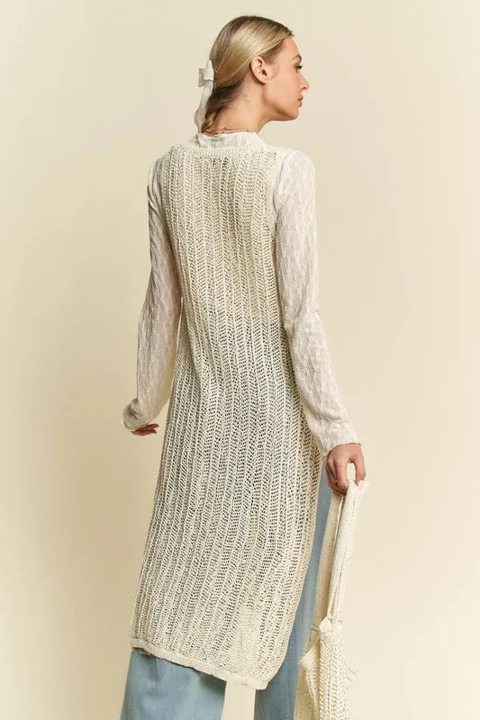Davi Dani Knit Side Slit Round Neck Sleeveless Dress Bag 1