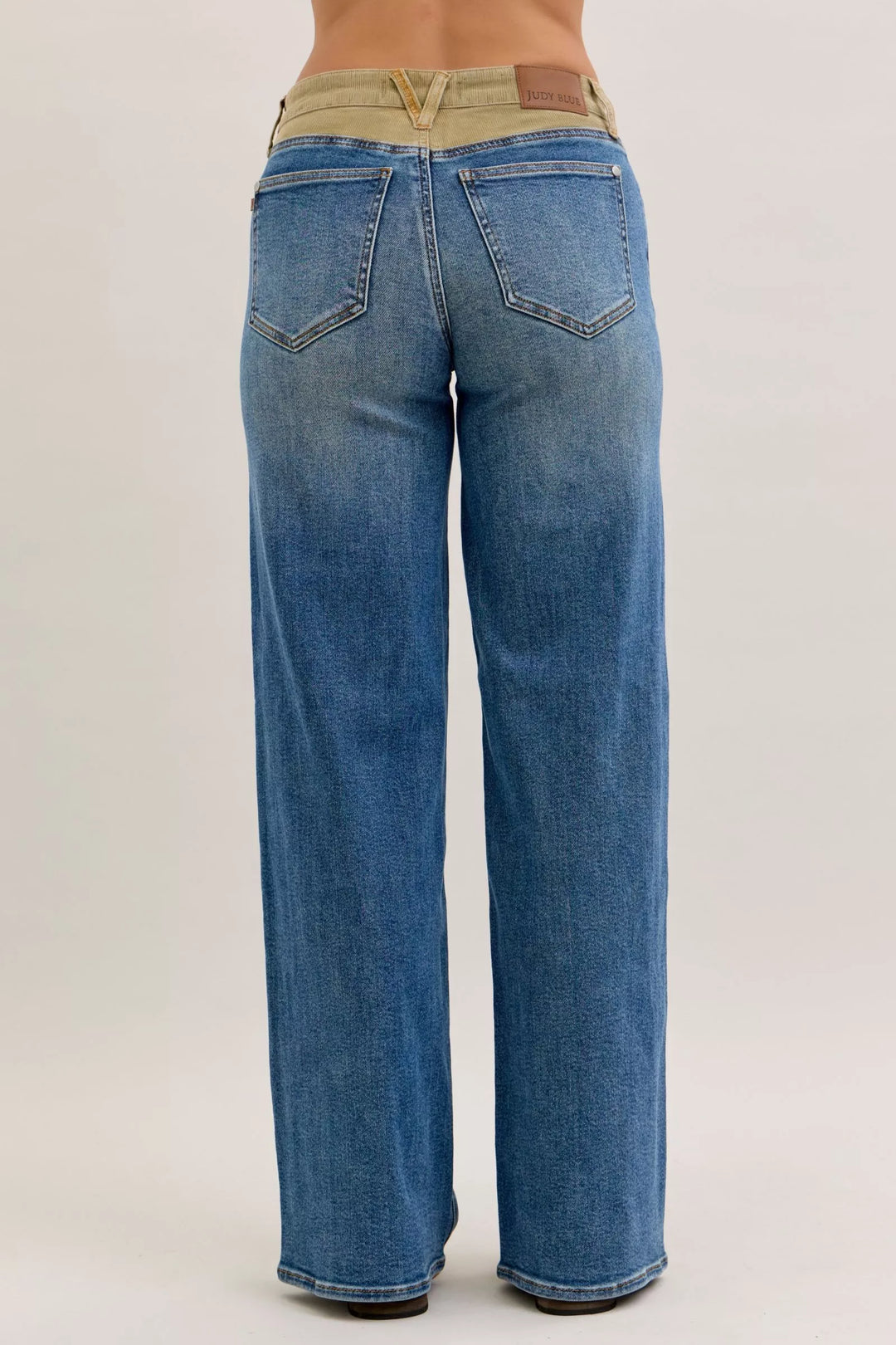Md Judy Blue Mr Column Straight Jeans With Corduroy Waist