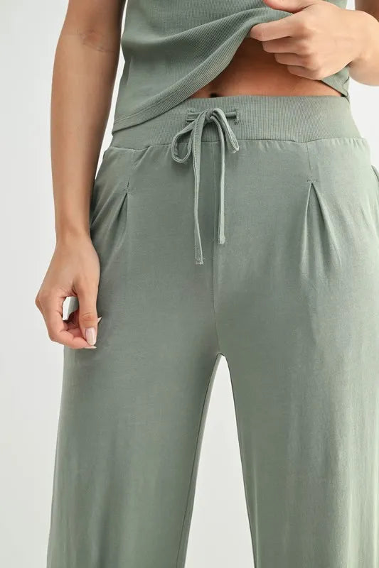 Mono B Vintage Ease Pima Cotton Tee And Pants Set 1