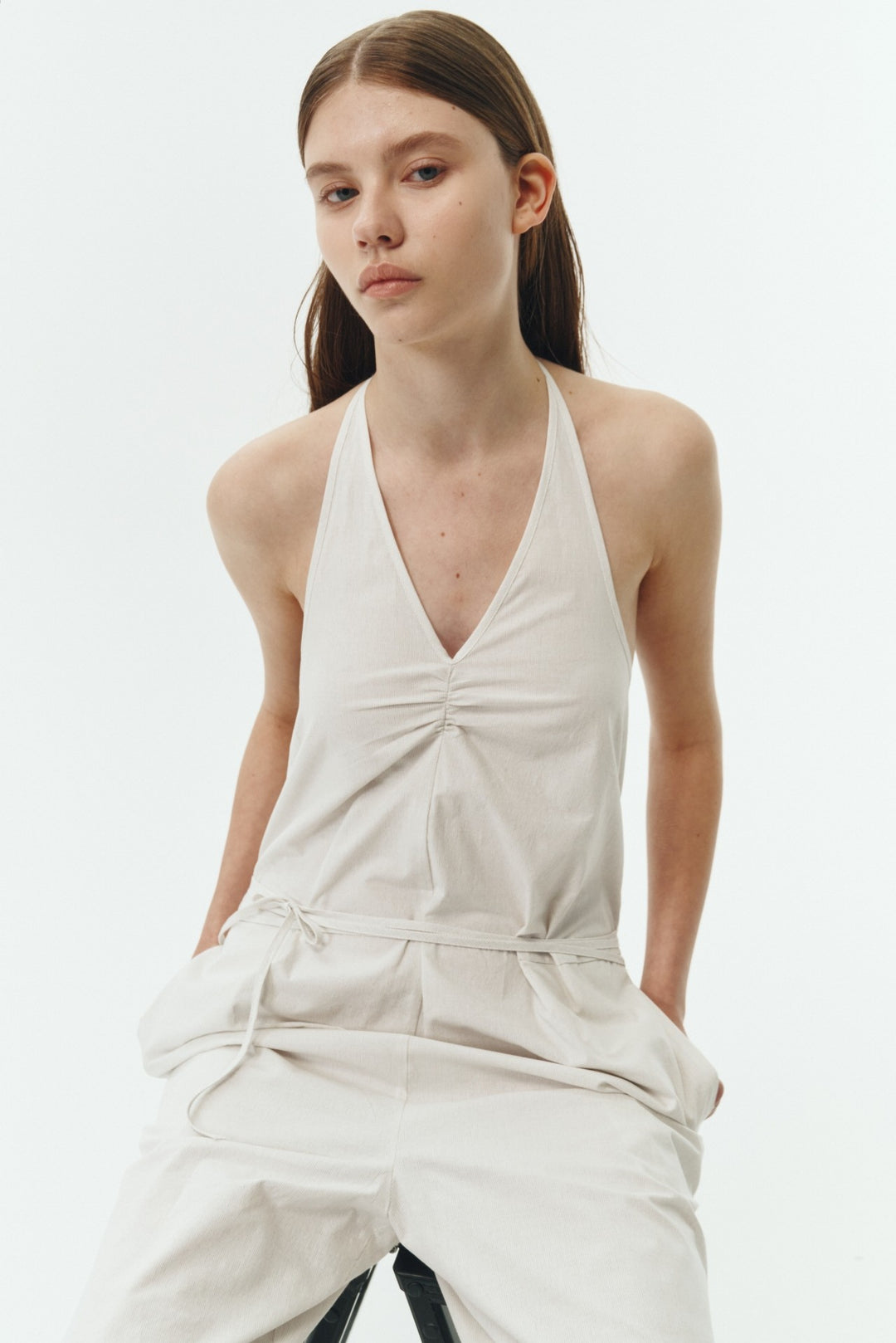Stripe Daisy Stripe Jumpsuit