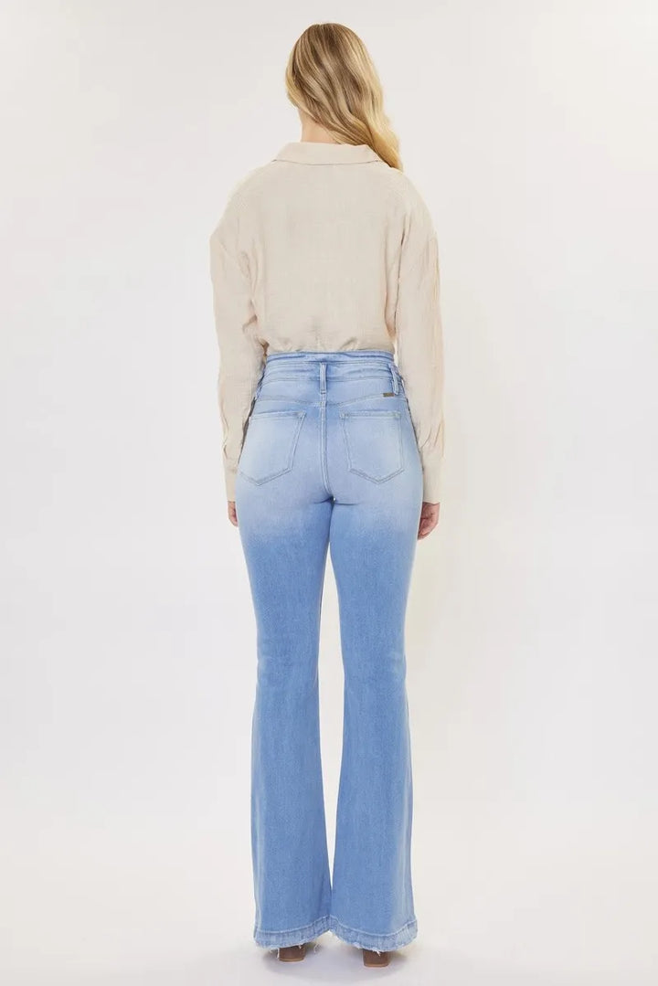 Light Kancan Curvy High Rise Flare Jeans