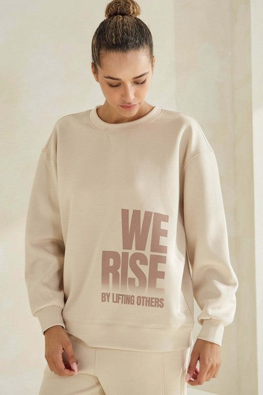 Oat We Rise By Lifting Others Ultra Comfy Sweatshirt
