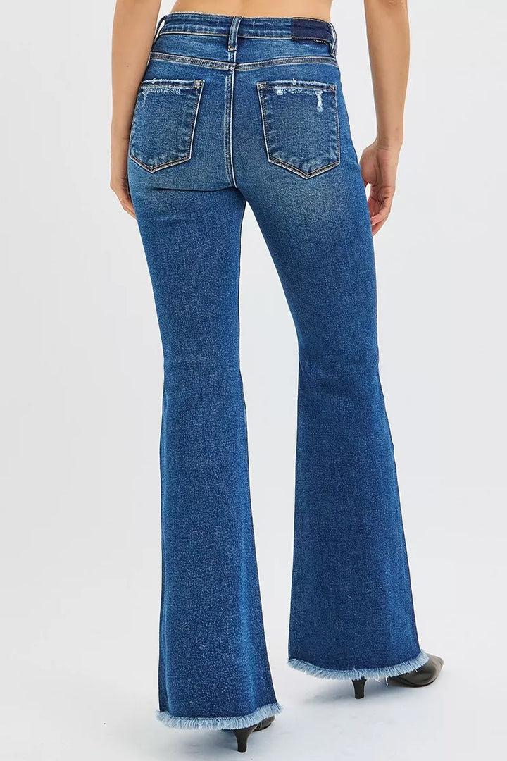 Dark Risen High Rise Flare Jeans 1