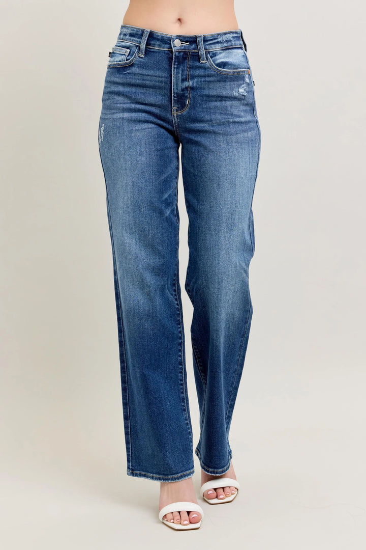 Dk Judy Blue Full Size High Waist 90S Straight Leg Jeans Plus Size