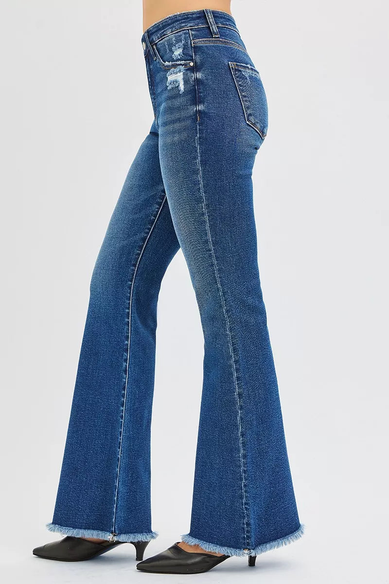 Dark Risen High Rise Flare Jeans 1