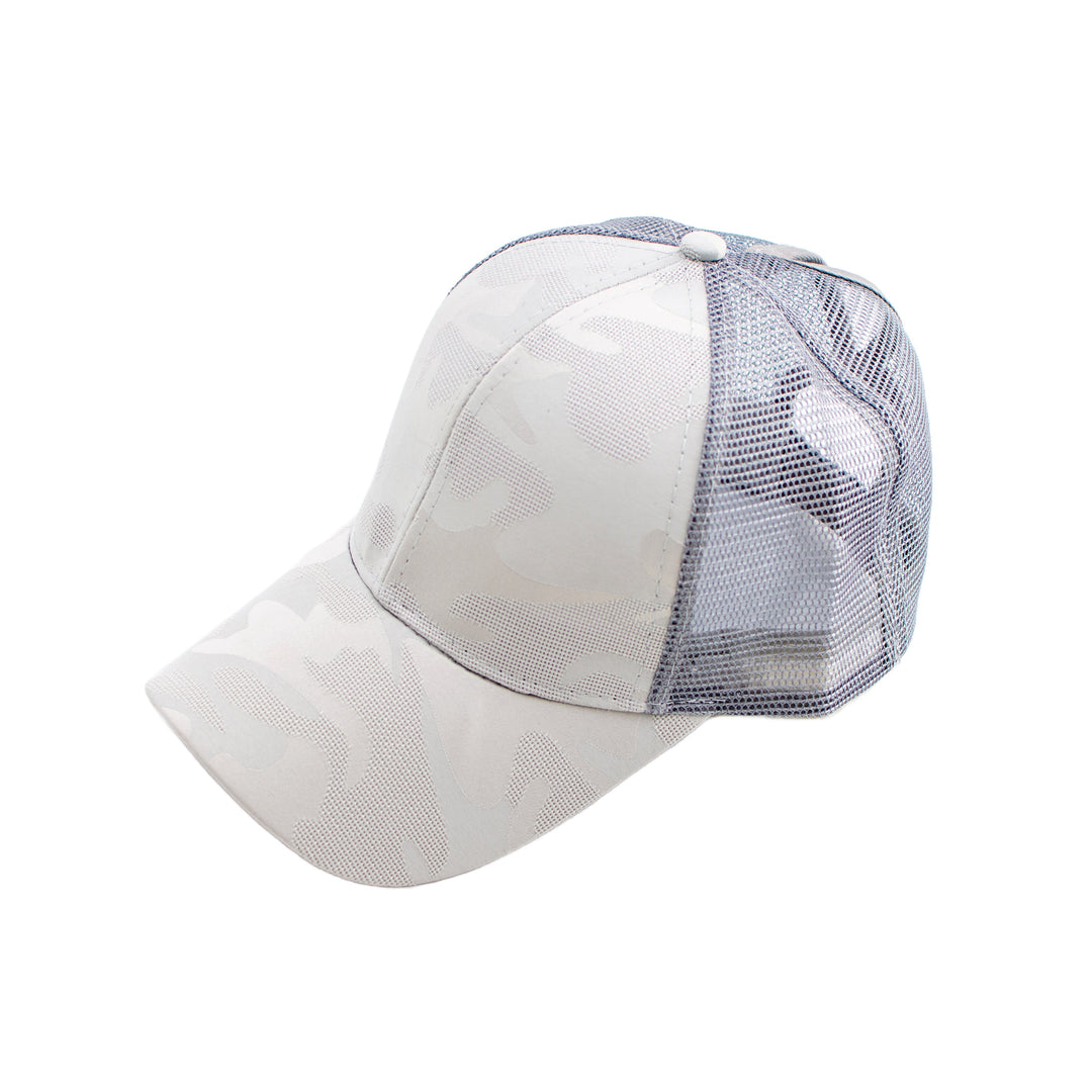 Camo Messy Bun Cap 1