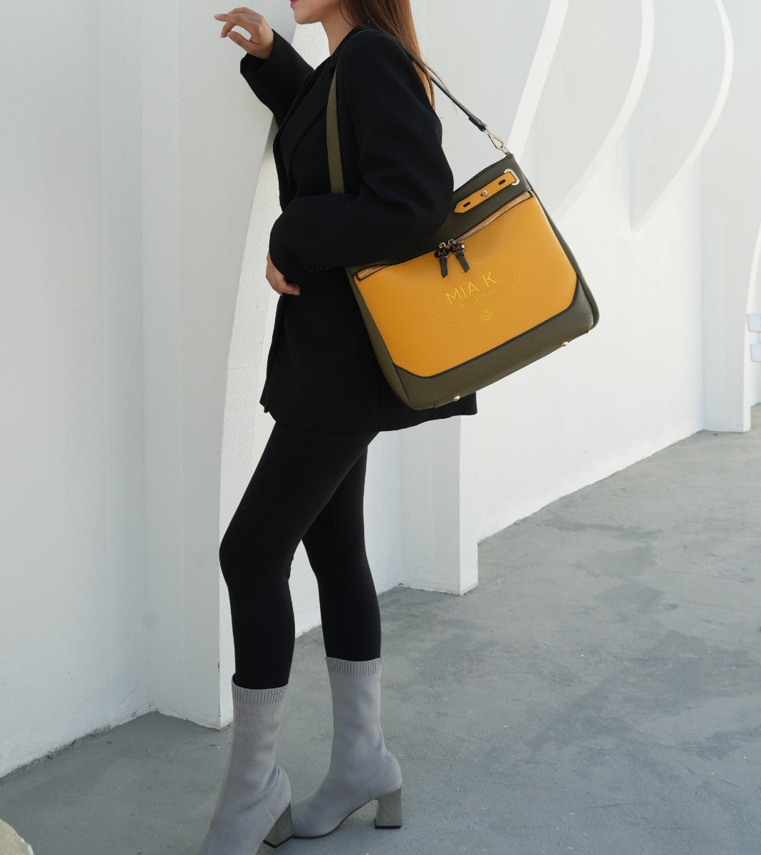 Chocolate MKF Collection By Mia K Evie Shoulder Bag