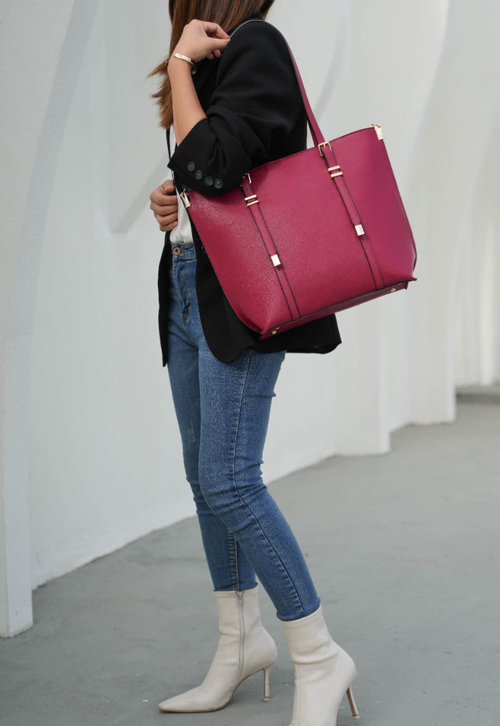 Denim Blue MKF Collection By Mia K Emery Tote Bag And Wallet Set