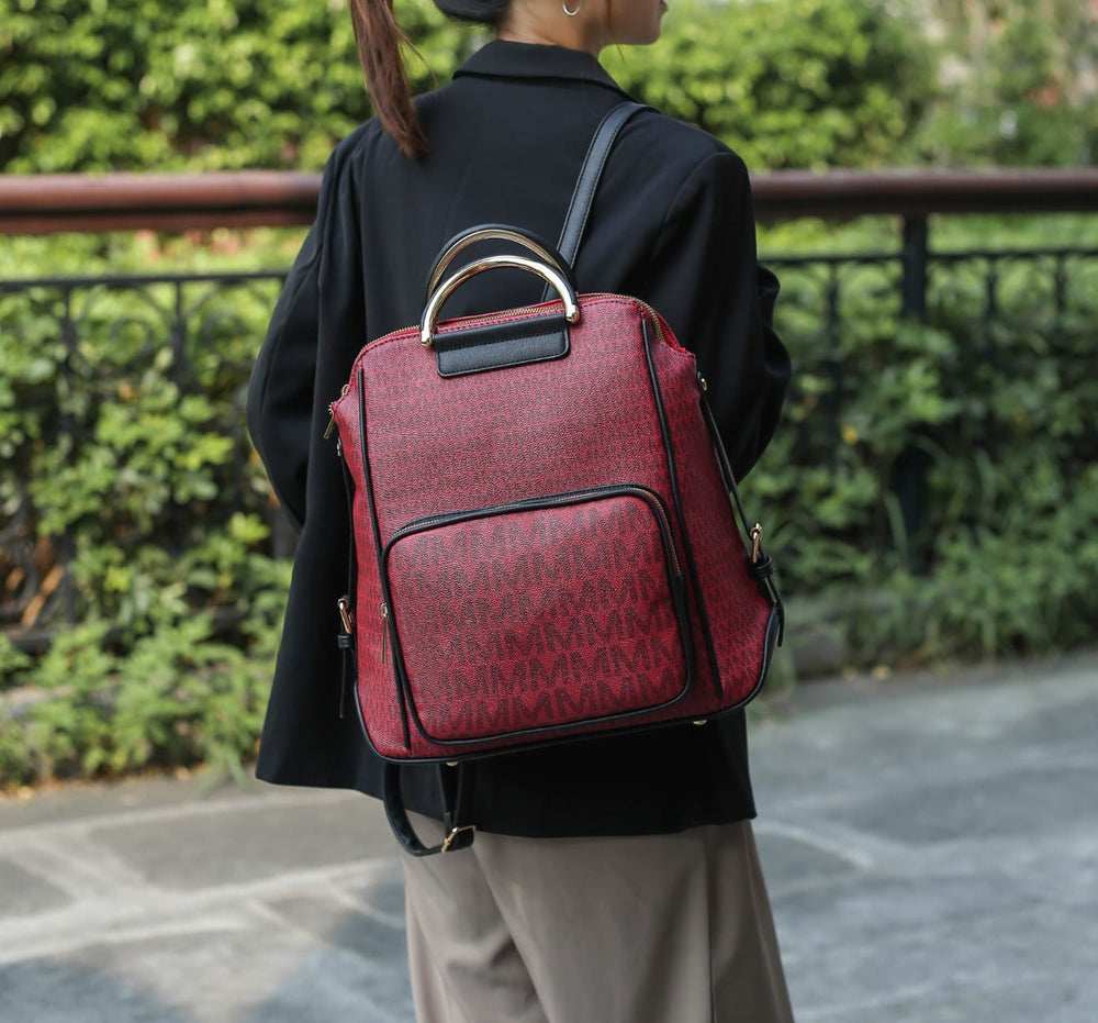 Black MKF Collection By Mia K June Signature Backpack