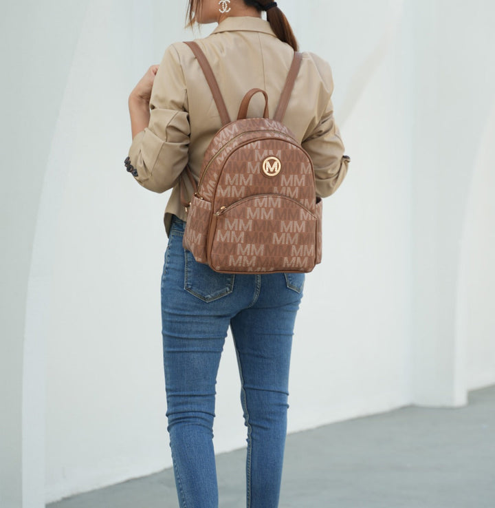 Black MKF Collection By Mia K Palmer Signature Backpack