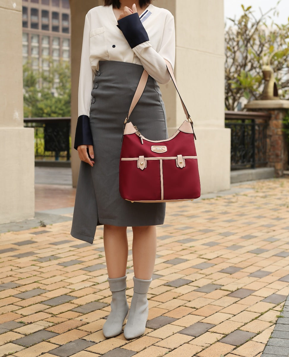 Black MKF Collection By Mia K Harper Nylon Shoulder Bag And Set