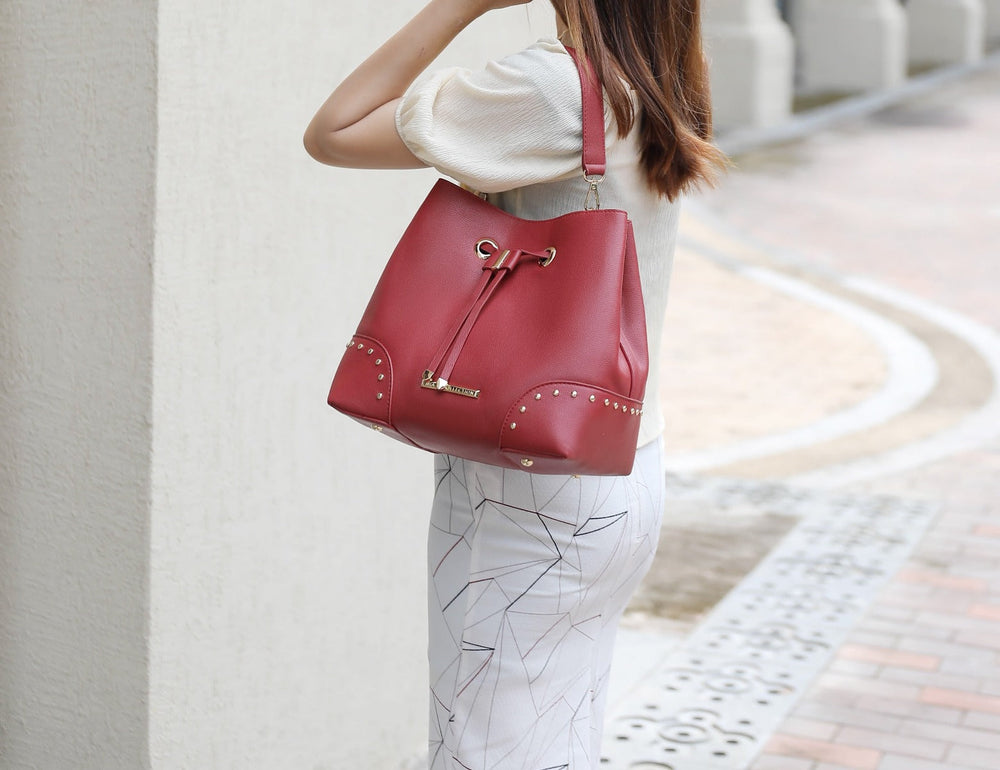 Black MKF Collection By Mia K Callie Bucket Bag And Wallet Set