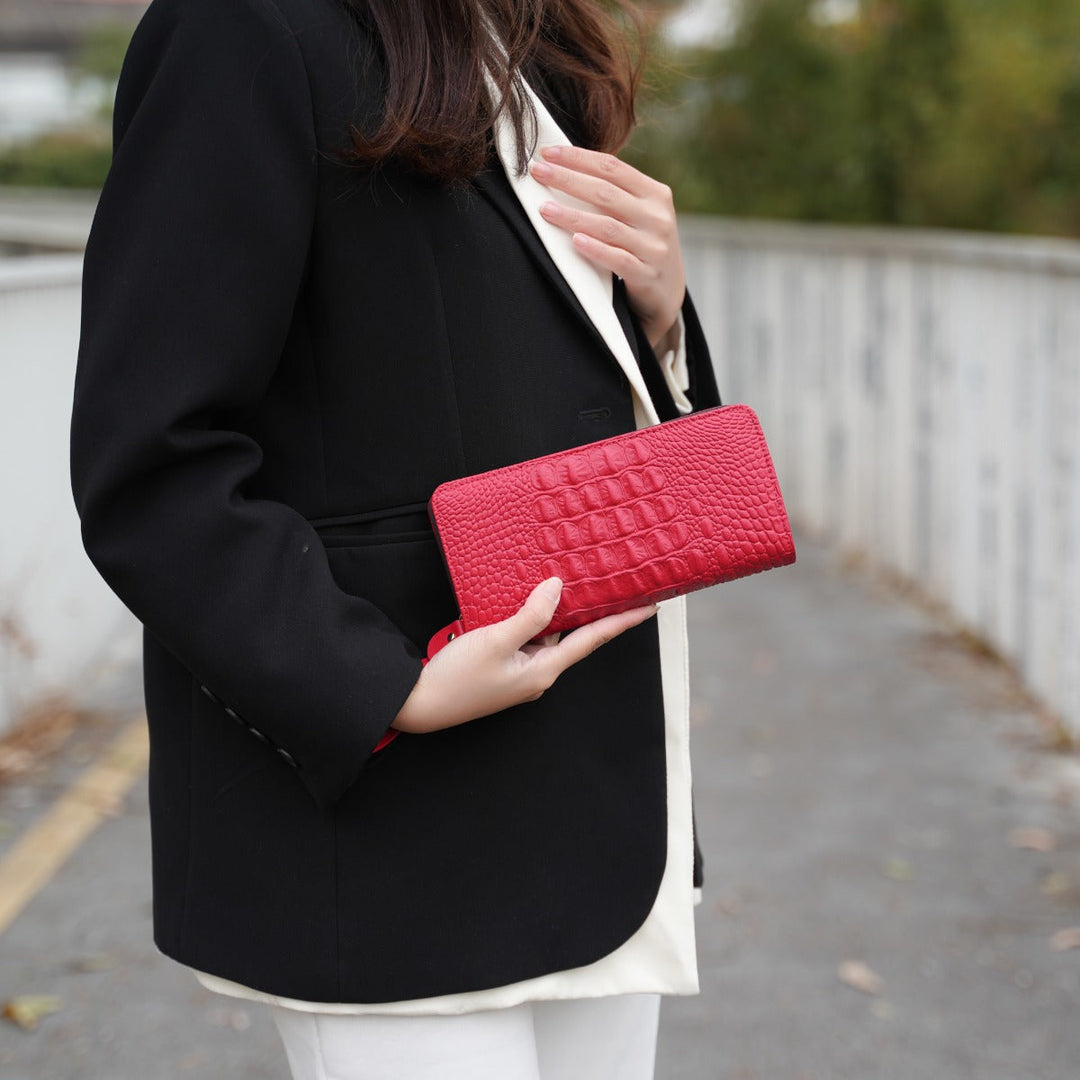 Burgundy MKF Collection By Mia K Eve Leather Wallet