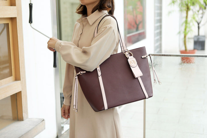 Black MKF Collection By Mia K Kioea Tote Bag And Set