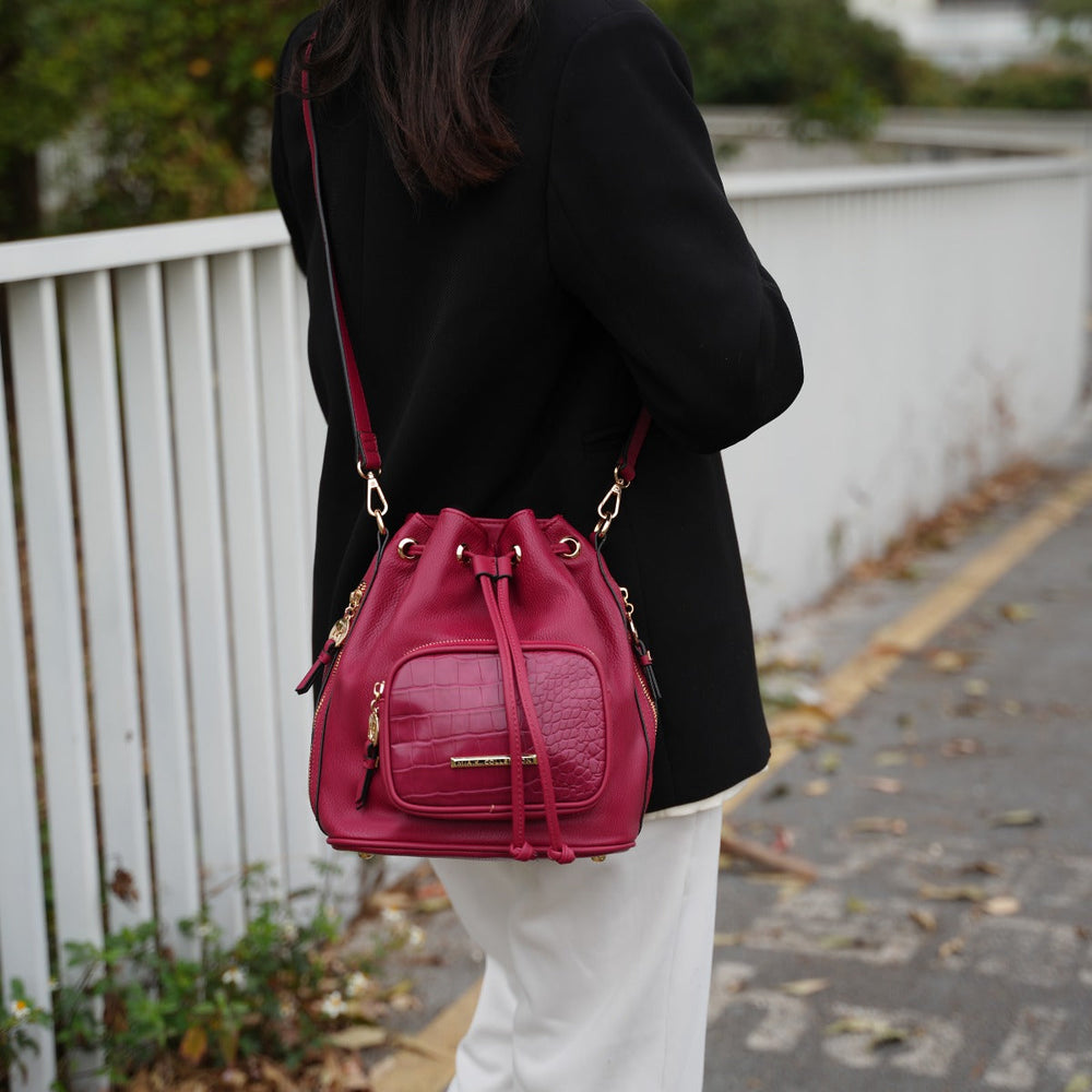 Brown MKF Collection By Mia K Azalea Bucket Bag