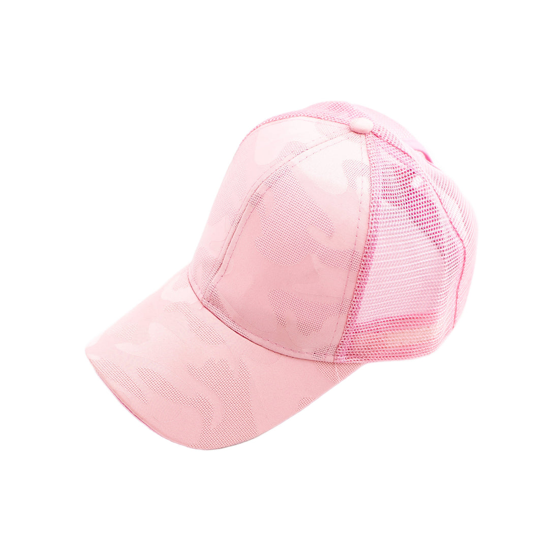 Camo Messy Bun Cap 1