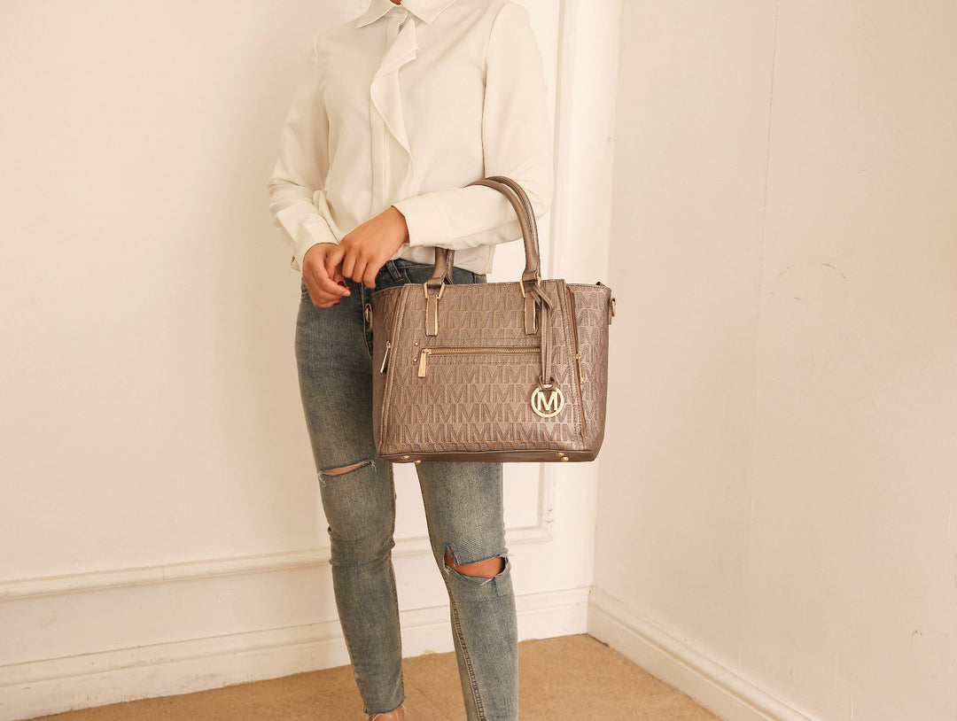 Black MKF Collection By Mia K Cairo Signature Shoulder Bag