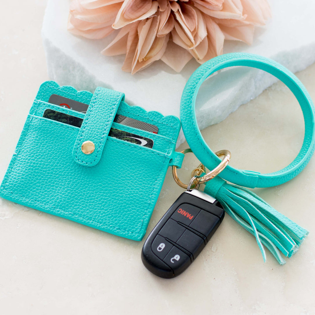 Snake Skin Key Ring Id Wallet Bracelet