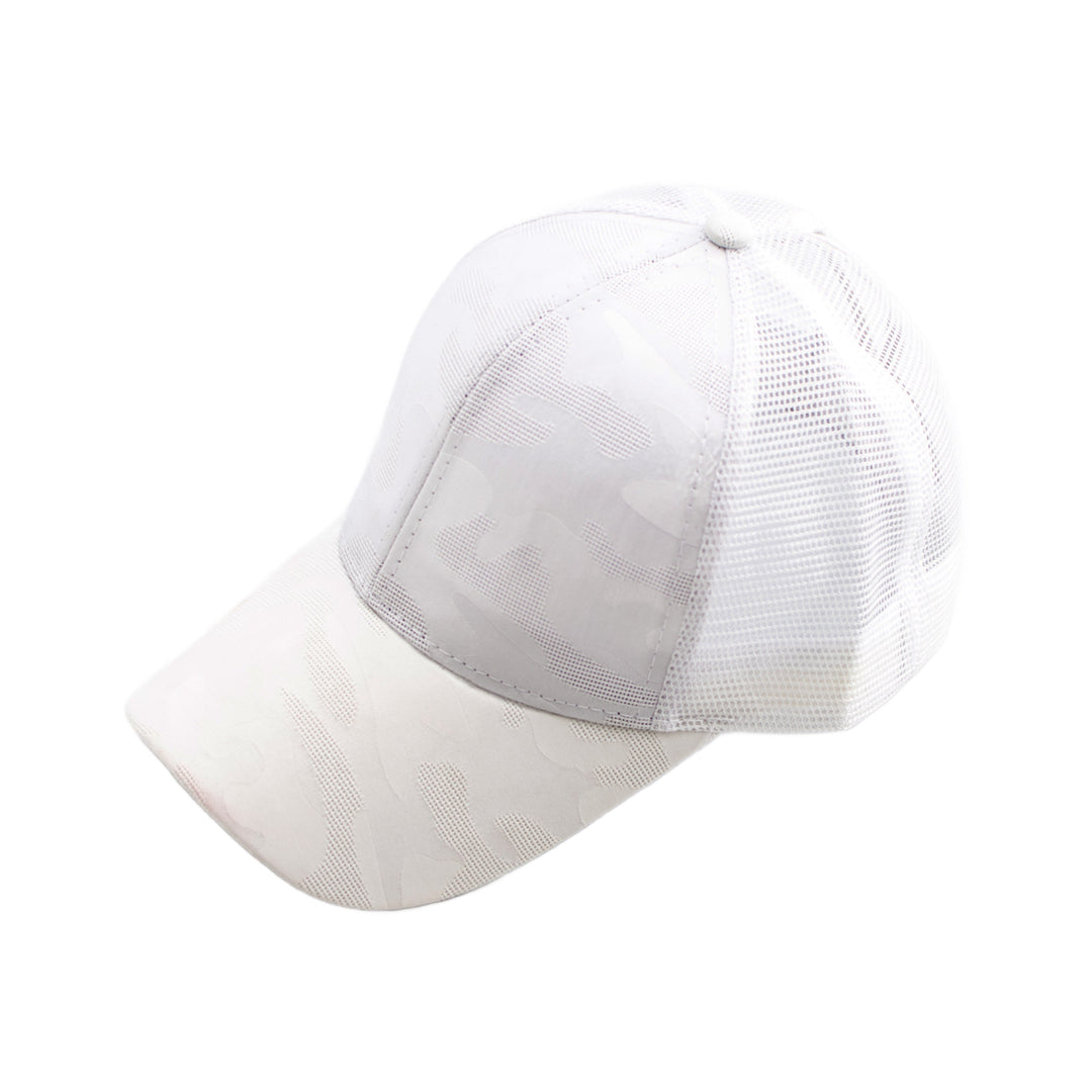 Camo Messy Bun Cap 1