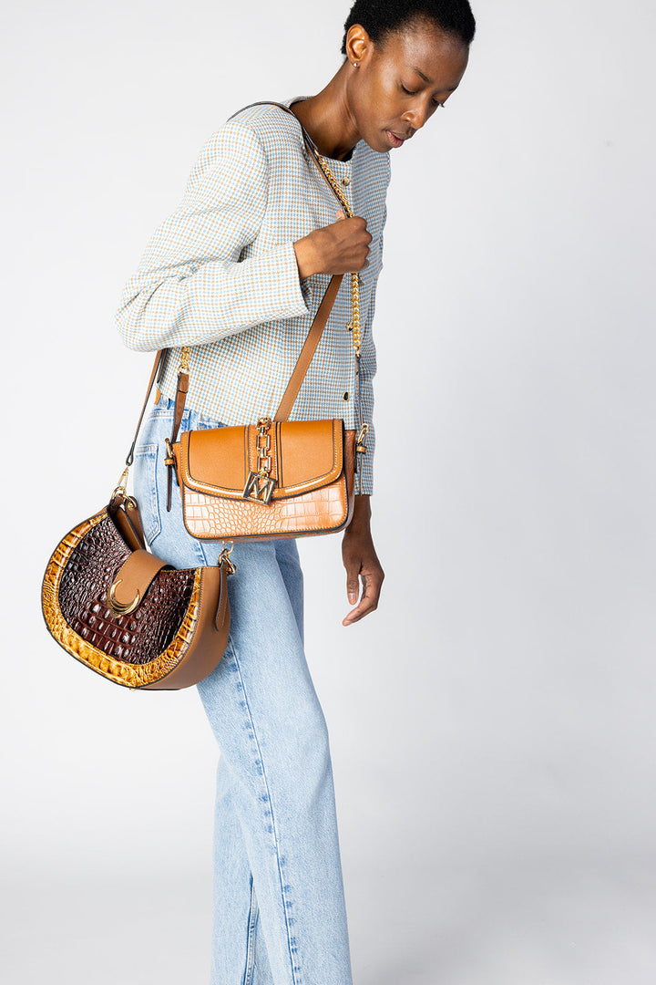 Brown MKF Collection By Mia K Wendalyn Shoulder Handbag